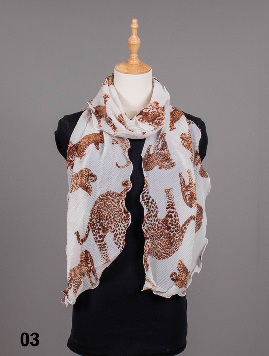 CHIFFON WRINKLE, JAGUAR SCARF